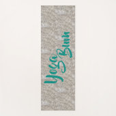 Spuitwater op het strand yogamat (Voorkant)