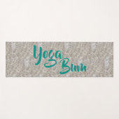 Spuitwater op het strand yogamat (Voorkant (horizontaal))