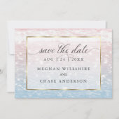 Spuitwater Roze uitnodiging voor het huwelijk (Voorkant)