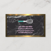 Spuitzak | Icing Frosting | Marmer | Goud Metaal Visitekaartje (Achterkant)