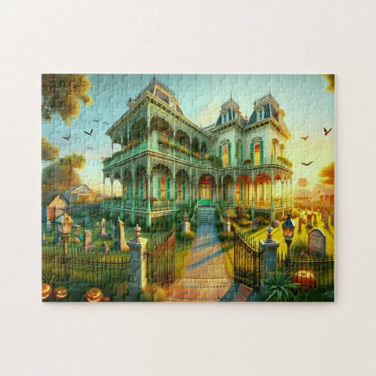 Spukgoed "Raven's Roost" Griezelige Schemering Legpuzzel (Horizontaal)