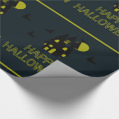 Spukhuis, Gelukkig Halloween Cadeaupapier (Hoek)