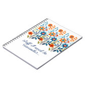 Spullen die ik moet onthouden Retro Floral Notitieboek (Linkerzijde)