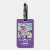 Spullen die mijn moeder me vertelde om niet te ver bagagelabel (Achterkant verticaal)