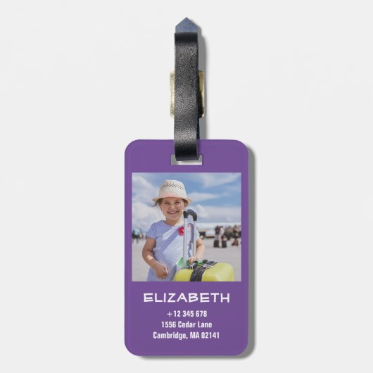 Spullen die mijn moeder me vertelde om niet te ver bagagelabel (Achterkant verticaal)