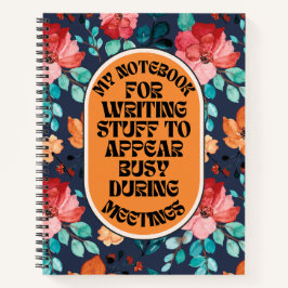 Spullen om bezig te lijken tijdens vergaderingen G Notitieboek