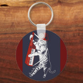 spullen op mijn kat - keytar sleutelhanger (Voorkant)