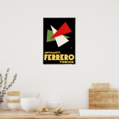 SPUMANTI FERRERO Torino Old Italiaanse Champagne W Poster (Keuken)