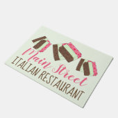 Spumoni Gelato Ice Cream Italy Restaurant Food Deurmat (Schuin)