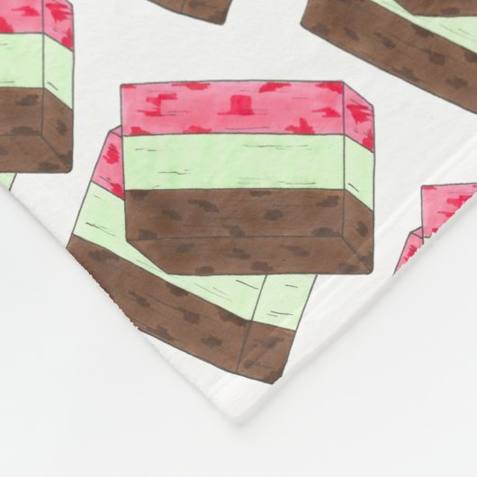 Spumoni Italiaans Gelato Ice Cream Dessert Spumone Fleece Deken (Hoek)