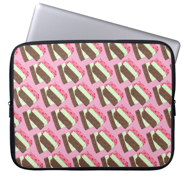 Spumoni Italiaans Gelato Ice Cream Dessert Spumone Laptop Sleeve (Voorkant)
