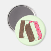Spumoni Italiaans Gelato Ice Cream Dessert Spumone Magneet (Voorkant / Achterkant)