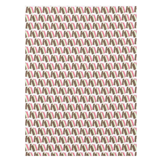 Spumoni Italiaans Gelato Ice Cream Dessert Spumone Tafelkleed (Voorkant)