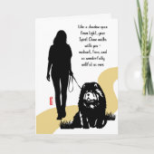 SPUN FROM LIGHT Chow memorial Kaart (Voorkant)