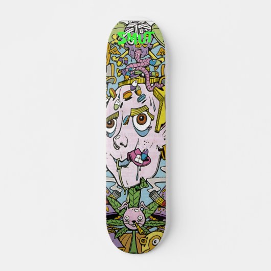 SPUN MONKEY SMUT SKATEBOARDS - FUC'D UP (Voorkant)