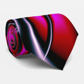 Spun Silver Fine Abstract Fractal Art Stropdas (Opgerold)