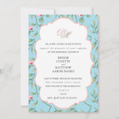 Spun Sugar and Gossamer Pink Invitation Kaart (Voorkant)