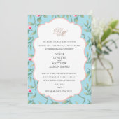 Spun Sugar and Gossamer Pink Invitation Kaart (Staand voorkant)