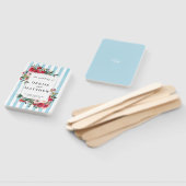 Spun Sugar Blue Wedding Invitation Handwaaier (Niet-gemonteerd)