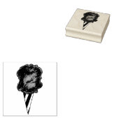 Spun Sugar Cotton Snoep Floss Cone Carnaval Fair Rubberstempel (Gestempeld)