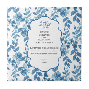 Spun Sugar & Skydiver Blue Wedding Keepomwille Cer Tegeltje