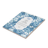 Spun Sugar & Skydiver Blue Wedding Keepomwille Cer Tegeltje (Zijkant)