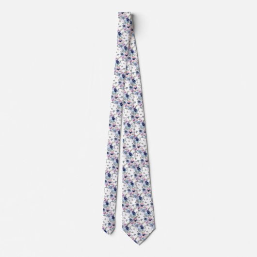 Spun Sugar & Skydiver Blue Wedding Keepomwille Nec Stropdas (Achterkant)