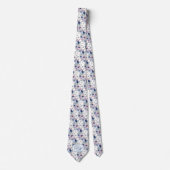 Spun Sugar & Skydiver Blue Wedding Keepomwille Nec Stropdas (Voorkant)