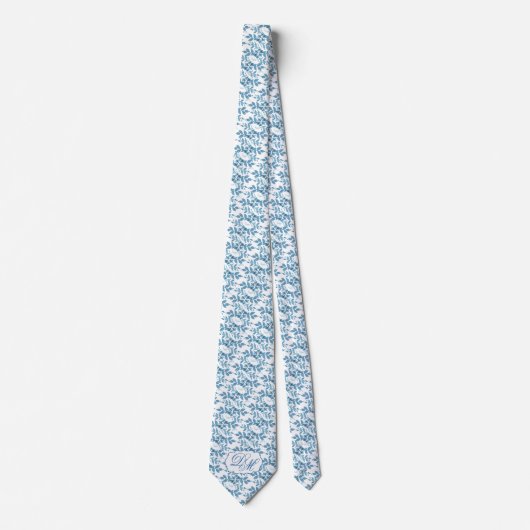 Spun Sugar & Skydiver Blue Wedding Keepomwille Nec Stropdas (Voorkant)