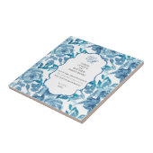 Spun Sugar & Skydiver Blue Wedding Keepomwille Tegeltje (Zijkant)