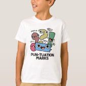 Spun-tuation markeert grappige interpunctie woords t-shirt (Voorkant)