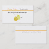 Spun Yarn Arts Crafts Knitting Artist Visitekaartje (Voorkant / Achterkant)