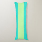 Spunky Blue en Green Stripes voor FUN!!! Lichaamskussen (Voorkant Verticaal)