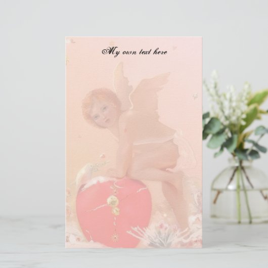 Spunky Cupid Briefpapier (Staand voorkant)