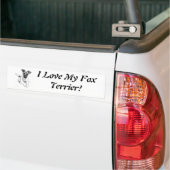 Spunky Fox Terrier Bumpersticker (Op Truck)