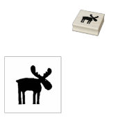 Spunky Moose 2 inch Rubber Stamp Rubberstempel (Gestempeld)