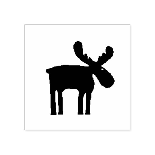Spunky Moose 2 inch Rubber Stamp Rubberstempel (Afrduk)