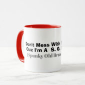 Spunky Old Broad (S.O.B.) Mok (Voorkant links)