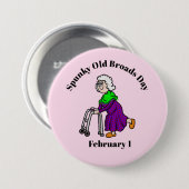 Spunky Old Broads Day Ouderen Button (Voorkant /achterkant)