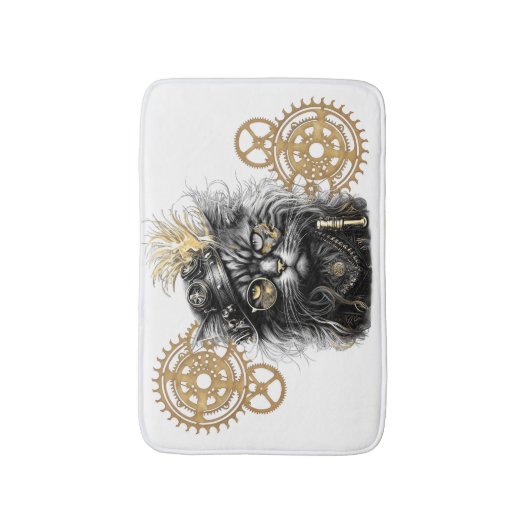 Spunky Paws De Funky Steampunk Kat Badmat (Voorkant Verticaal)