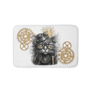 Spunky Paws De Funky Steampunk Kat Badmat