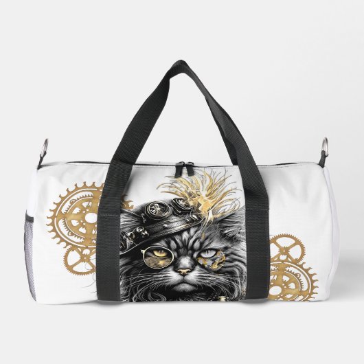 Spunky Paws De Funky Steampunk Kat  Plunjezak (Achterkant)