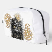Spunky Paws De Funky Steampunk Kat Toilettasje (Rechterhoek)