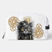 Spunky Paws De Funky Steampunk Kat Toilettasje (Achterkant)