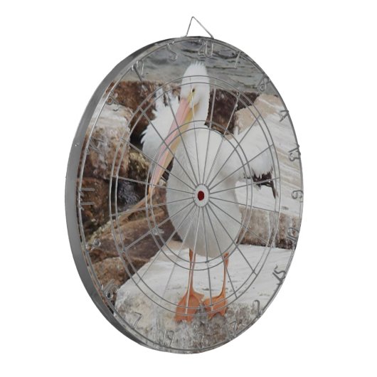 Spunky Pelican Dartboard Dartbord (Voorkant Links)