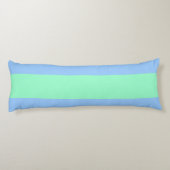 Spunky Perriwinkle en Green Stripes voor FUN!!! Lichaamskussen (Achterkant)