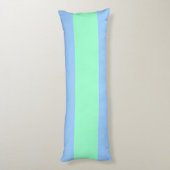 Spunky Perriwinkle en Green Stripes voor FUN!!! Lichaamskussen (Achterkant (Verticaal))