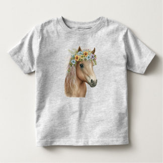 Spunky Pony Flower Crown Child's T-shirt