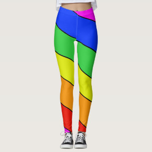 Spunky Rainbow Stripes voor VN Leggings