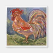 Spunky Rooster Magnet (Voorkant)